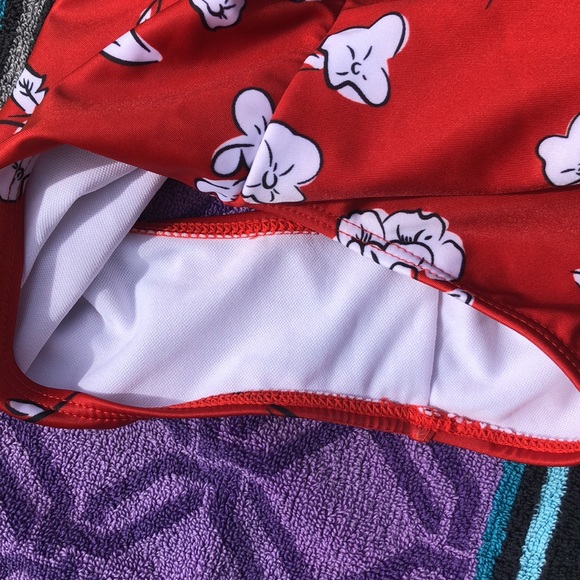 Amazon Red Floral One Piece Swimsuit - Picture 5 of 6